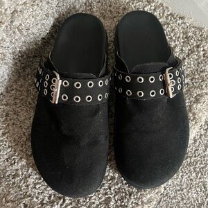 Black clogs